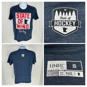 UNRL Minnesota State Of Mind Hockey SS Unisex Size Small Streetwear Preppy